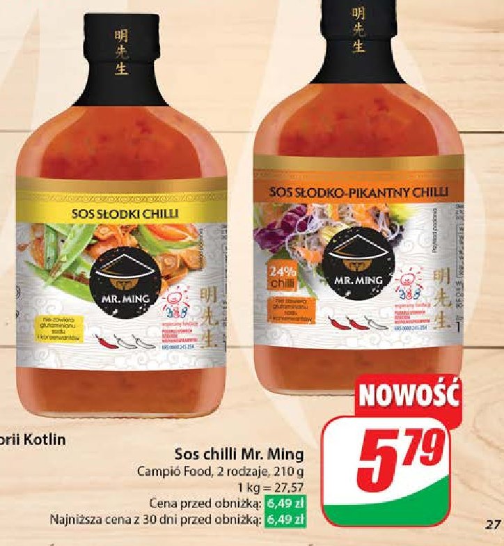 Sos chili słodki Mr.ming promocja w Dino