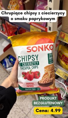 Chipsy z ciecierzycy o smaku paprykowym promocja w Kaufland