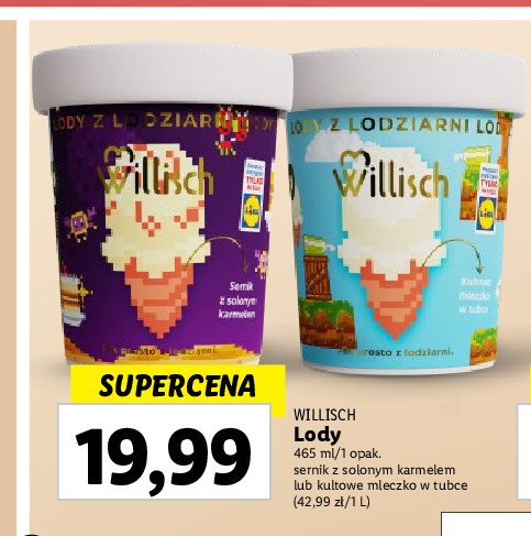 Lody sernik z solonym karmelem Willisch promocja