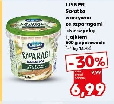 Sałatka grillowa ze szparagami Lisner promocja