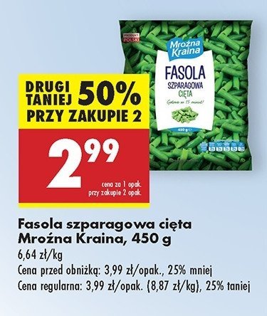 Fasola szparagowa Mroźna kraina promocja w Biedronka