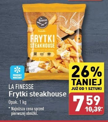 Frytki steakhouse La finesse promocja