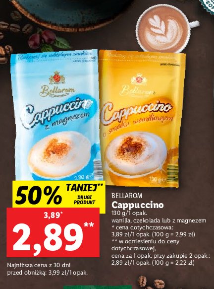 Cappuccino czekoladowe Bellarom cappucccino promocja