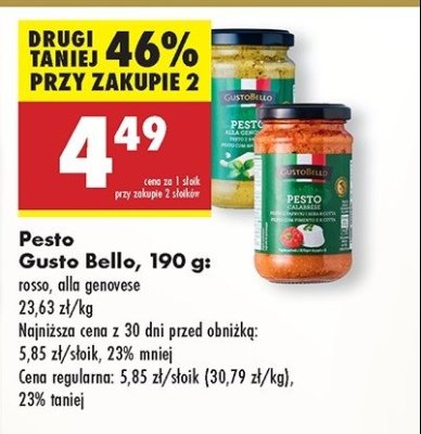 Pesto z papryką alla calabrese Gustobello promocja