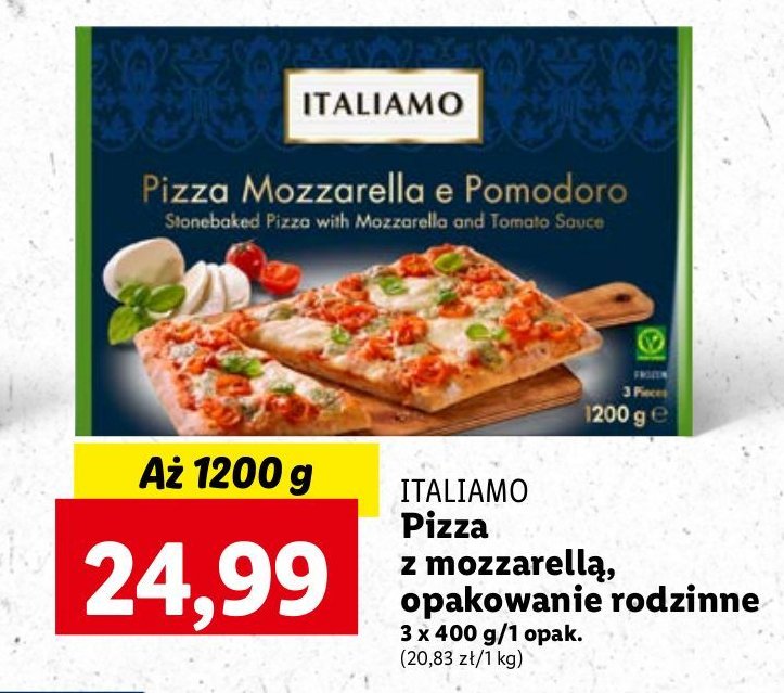 Pizza mozzarella Italiamo promocja