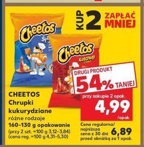 Chrupki spirals ser z ketchupem Cheetos promocja