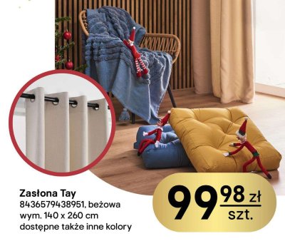 Zasłona Tay beżowa promocja w Castorama