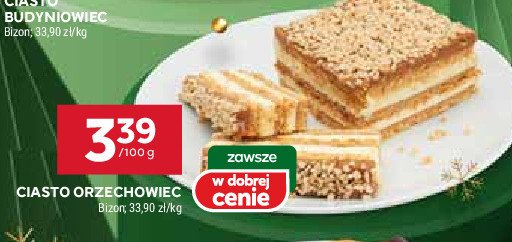 Ciasto orzechowiec Bizon promocja