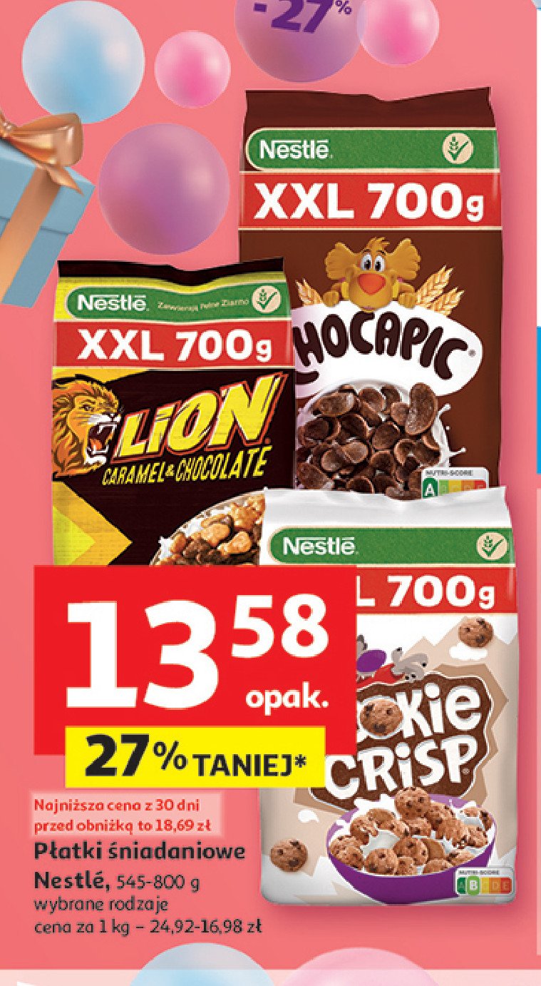 Płątki śniadaniowe Cookie crisp promocja w Auchan