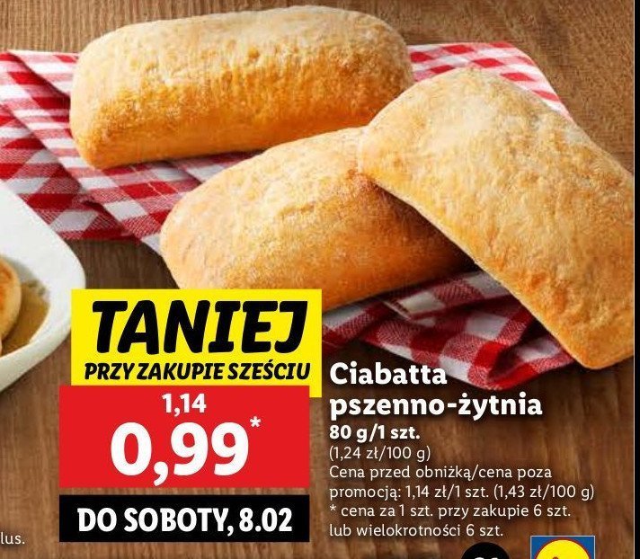 Ciabatta pszenno-żytnia promocja