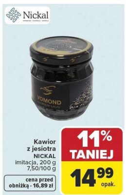 Kawior z jesiotra NICKAL imitacja promocja w Carrefour