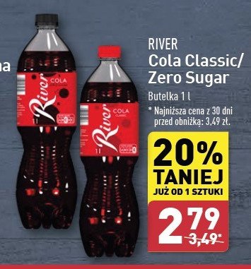 Napój cola River promocja w Aldi