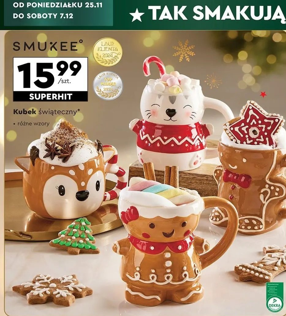 Kubek świateczny Smukee promocja