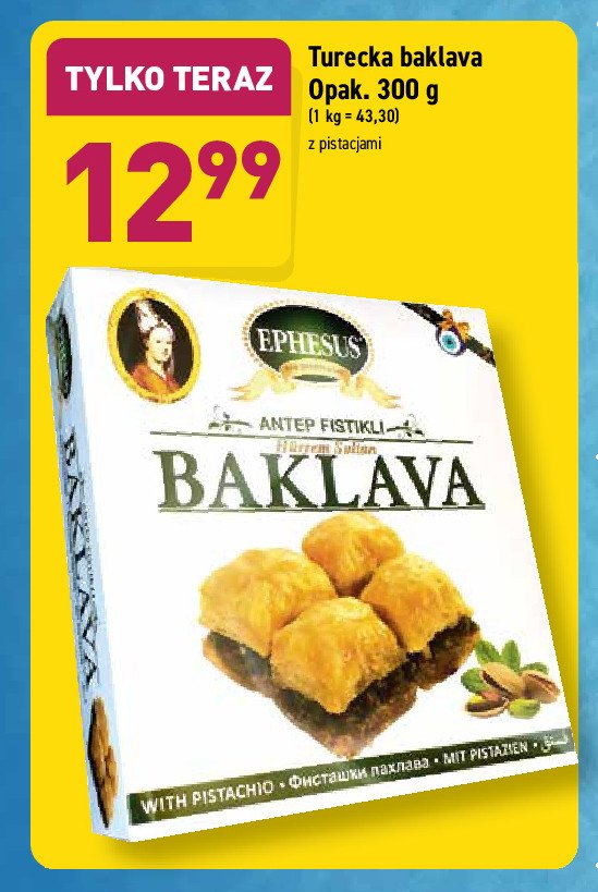 Baklava turecka z pistacjami promocja