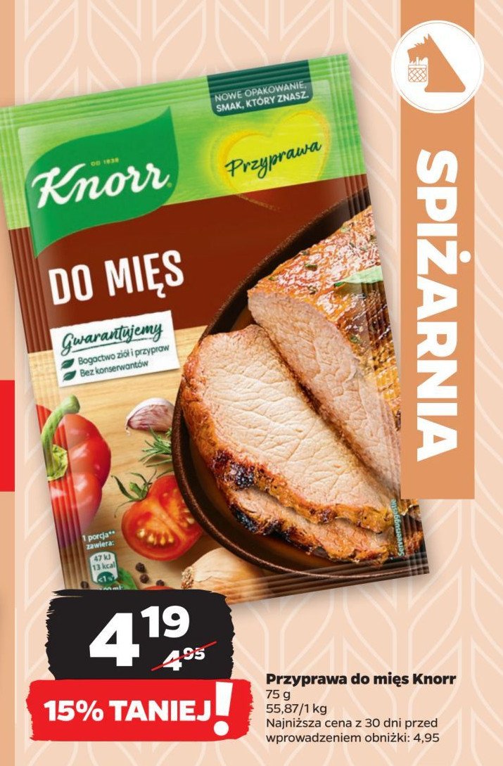 Do mięs Knorr przyprawa promocja