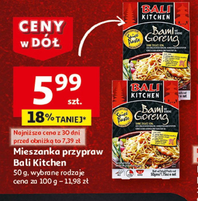 Przyprawa bami goreng Bali kitchen promocja w Auchan