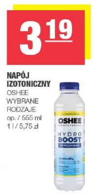 Napój izotoniczny OSHEE wybrane rodzaje promocja w SPAR