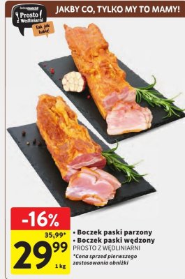 Boczek paski promocja w Intermarche