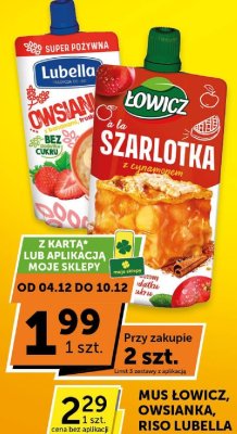 Mus Łowicz Szarlotka z cynamonem promocja w ABC