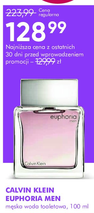 Woda toaletowa Calvin klein euphoria for men promocja