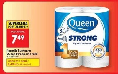 Ręczniki kuchenne Queen Strong 2+4 rolki promocja w Biedronka