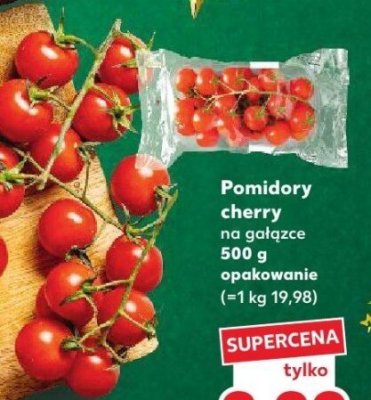 Pomidory cherry na gałązce 500 g opakowanie promocja w Kaufland