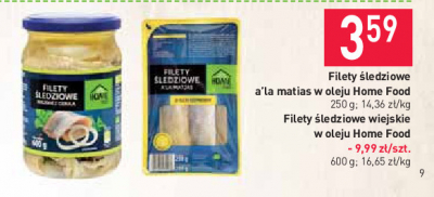 Filety śledziowe a la matias Home food promocja
