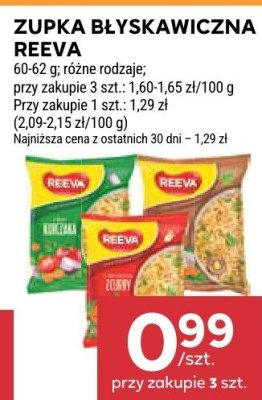Zupka błyskawiczna Reeva różne rodzaje promocja w Stokrotka