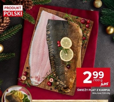 Świeży Płat z Karpia Mirka, Koral promocja w Stokrotka
