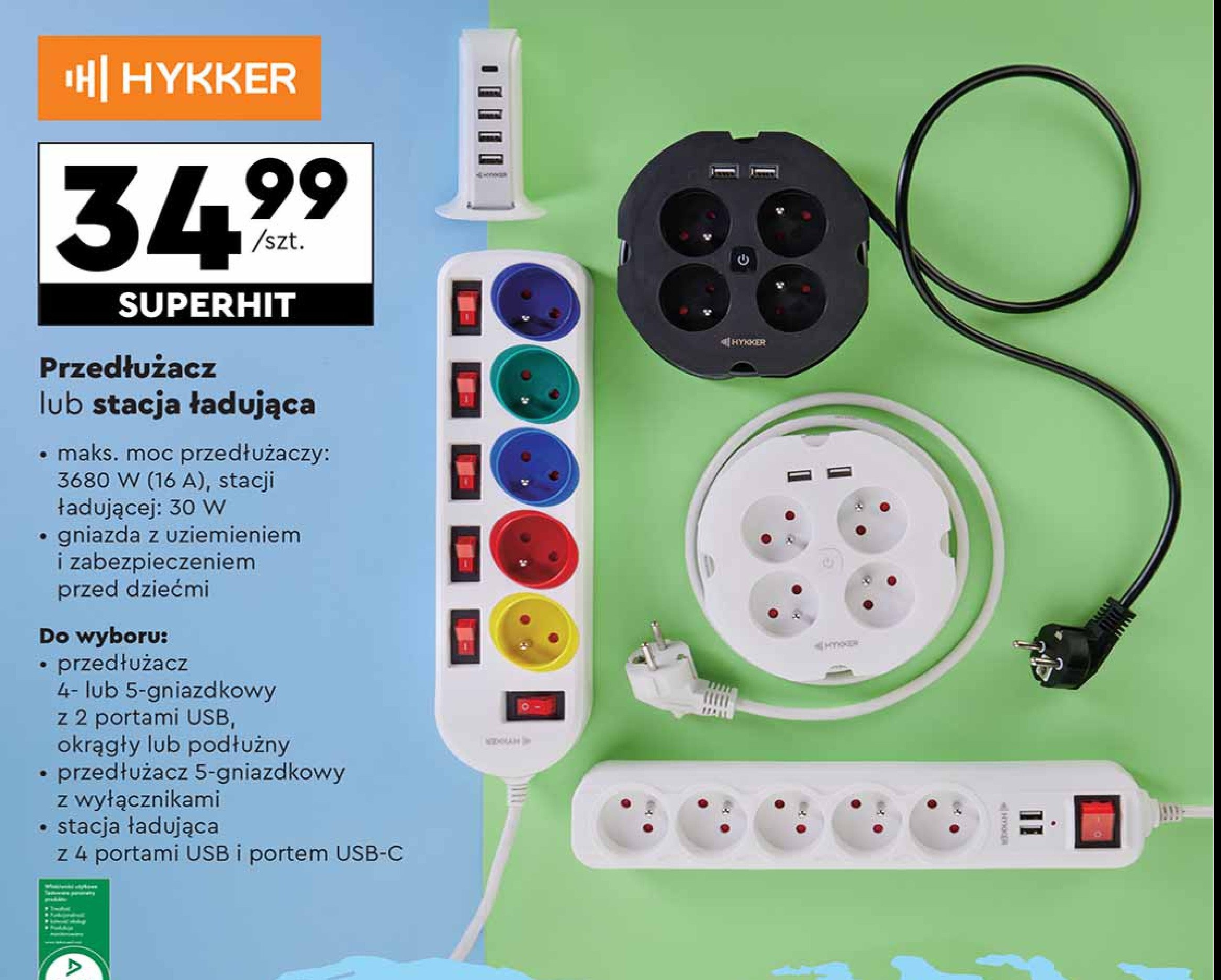 Stacja ładująca usb Hykker promocja