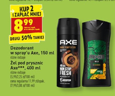 Żel pdo prysznic Axe wild green moijto & cedarwood promocja