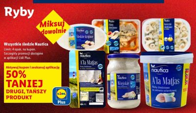 Śledzie Nautica śledzie krajone w oleju 300g promocja w Lidl