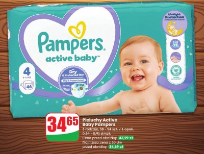 Pieluchy Active Baby 3 rodzaje promocja w Dino