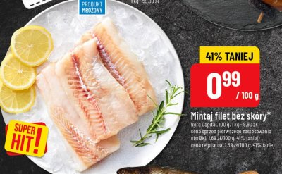 Mintaj filet bez skóry promocja w POLOmarket