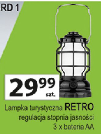 Lampka turystyczna retro Tracer promocja w Auchan