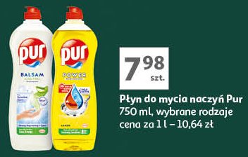 Balsam do naczyń z aloesem Pur balsam promocja w Auchan