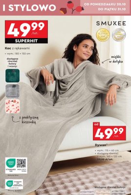 Koc z rękawami Smukee promocja w Biedronka