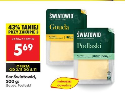Ser żółty 2 rodzaje promocja w Biedronka