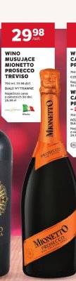 Wino musujące Mionetto Prosecco Treviso białe wytrawne promocja w Stokrotka