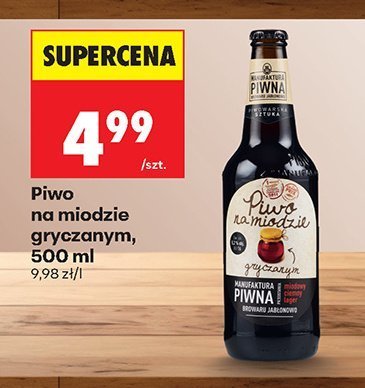 Piwo na miodzie gryczanym 500 ml promocja w Biedronka