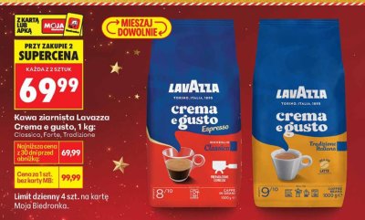 Kawa ziarnista Lavazza Crema e gusto, Classico promocja w Biedronka