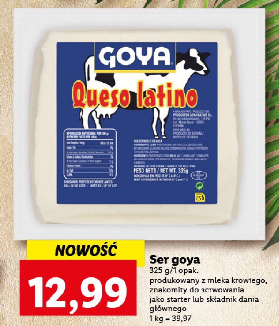 Ser latino Goya promocja