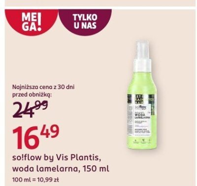 Woda laminująca so!flow by Vis Plantis promocja w Rossmann