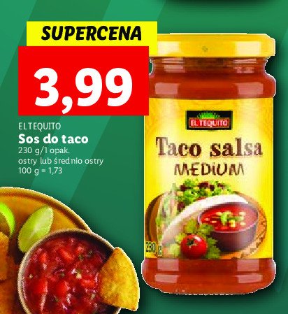 Sos pomidorowy śrenio pikantny El tequito promocja