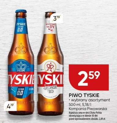 Piwo Tyskie wybrany asortyment promocja w Chata Polska