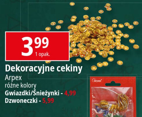 Cekiny gwiazdki Arpex promocja