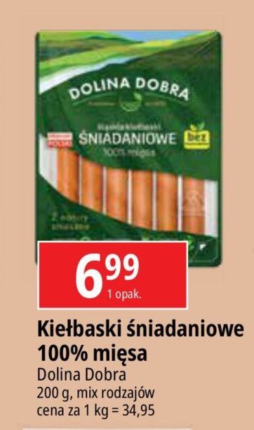 Kiełbaski śniadaniowe Dolina dobra promocja