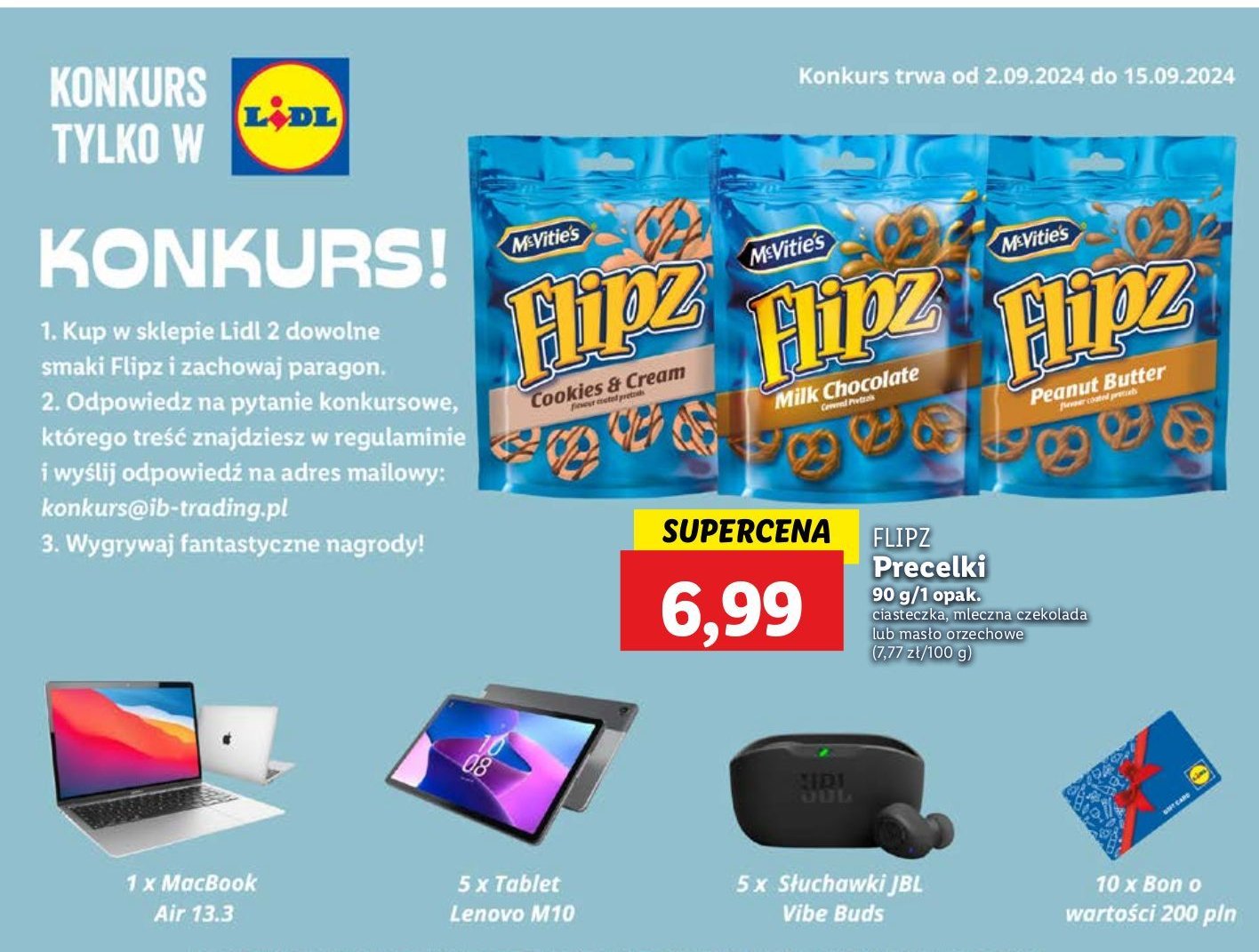 Precle w czekoladzie Mc vitie's flipz promocja