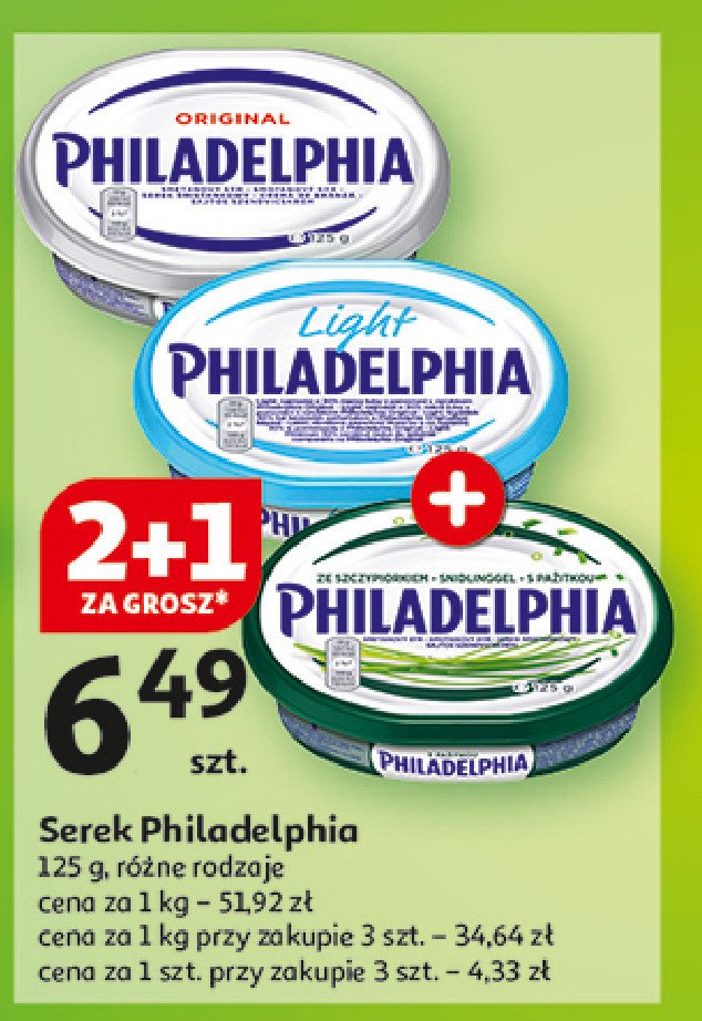 Serek kanapkowy śmietankowy light Philadelphia promocja