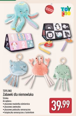 Zabawki dla niemowlaka - książeczka sensoryczna z lusterkiem promocja w Aldi